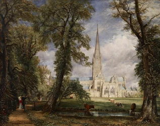 Kathedrale von Salisbury vom Bischofsgarten aus